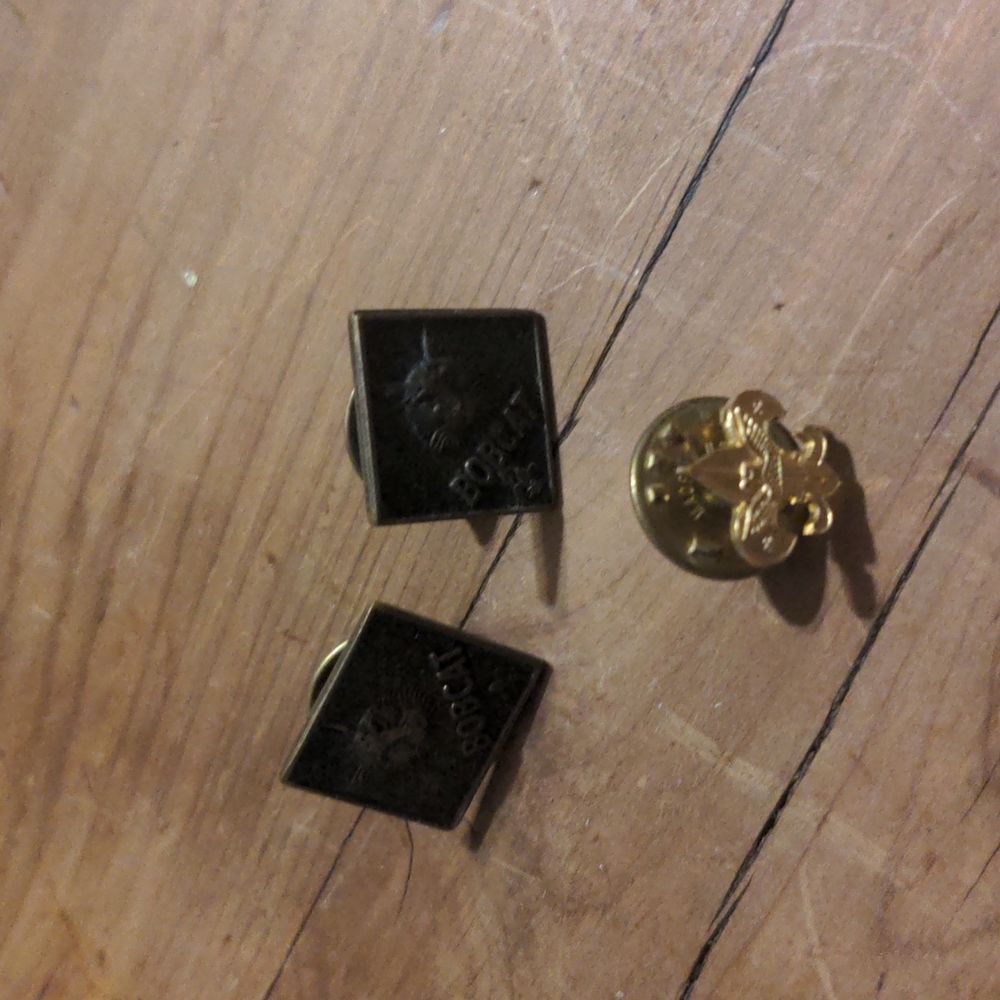 Boy scout bobcat pins